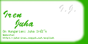 iren juha business card